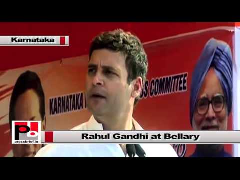 Rahul Gandhi at Bellary- BJP government had looted Bellary massively