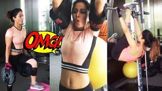 Hina Khan's HARD WORKOUT In Gym - Tough Girl | Bigg Boss 11