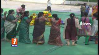 Speaker Swamy Goud Participated In Bathukamma Celebrations At Assembly | Hyderabad | iNews
