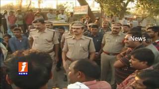 Police Conducts Cordon and Search In Karimnagar | 35 Bikes Seized | INews