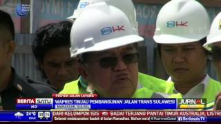 JK Tinjau Proyek Jalan Layang Trans Sulawesi