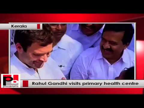 Rahul Gandhi in Kerala, visits a community health centre in Thuravoor