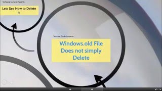 (Hindi) How To Delete Windows.old File ?