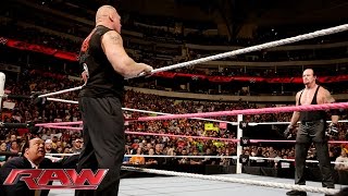 Brock Lesnar confronts The Undertaker before Hell in a Cell: WWE Raw, October 19, 2015