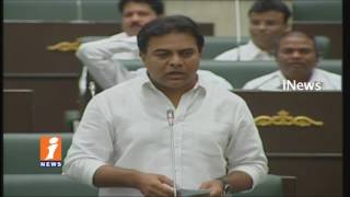 Minister KTR Speaks Over Drinking Water Supply Issues In Hyderabad | Telangana Assembly | iNews