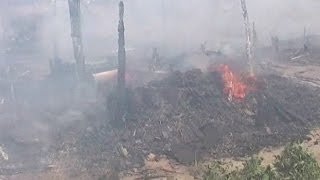 घालूवाल में प्रवासियों के 40 आशियाने जलकर राख, अग्निशमन विभाग की खुली पोल