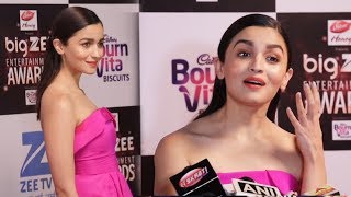 Alia Bhatt At Big Zee Entertainment Awards 2017