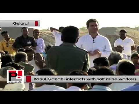 Rahul Gandhi to salt workers -  I try to change your livelihood