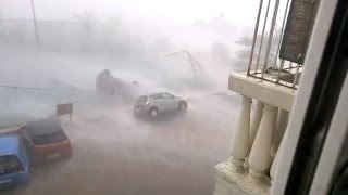 वीडियो में देखें चेन्नई में आए तूफ़ान का ख़ौफ़नाक मंजर