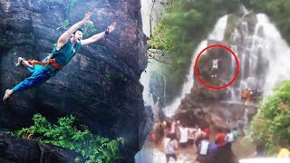 Baahubali Jump From The Waterfall Leads To De@th Of A Youth - Shocking