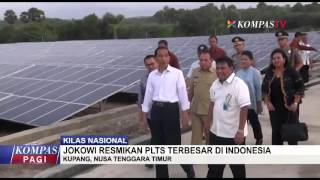 Jokowi Resmikan PLTS Terbesar