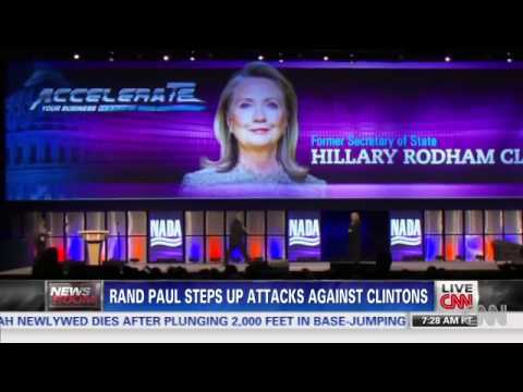 Rand Paul steps up attacks on Clintons News Video