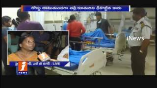 Drunken Youth Hits Mother and Daughter At Pedda Amberpet |  Child Severely Injured | iNews
