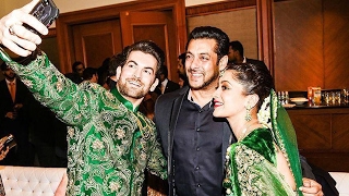 Salman Khan SELFIE Moment With Newly Wed Couple Neil & Rukmini