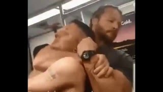 Man dubbed Viking Guy uses sleeper choke to take down drunk thug going berserk on Los Angeles subway