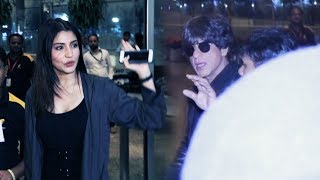 Shahrukh Khan & Anushka Sharma SPOTTED At Airport, Leaves To Dubai - Jab Harry Met Sejal Promotion