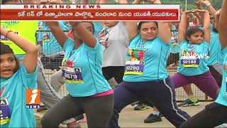 Hyderabad Runners Society Conducts 5K Run in Hyderabad | Hyderabad Marathon | iNews