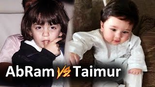 Shahrukh Khan Son Vs Saif Ali Khan Son - AbRam Vs Taimur - Who Is Cutest?