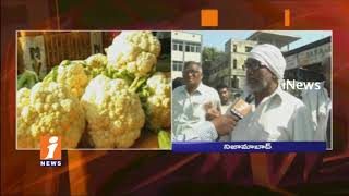 People's Struggles On Vegetables Price Hikes After Heavy Rains In Nizamabad | iNews