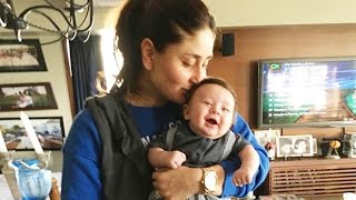 Kareena Kapoor Kissing Her Son Taimur - Adorable Pic