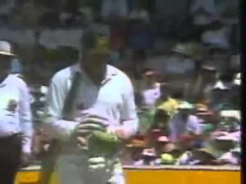Curtley Ambrose devastating spell of 7 for 1 run v Australia - Cricket Classic Video