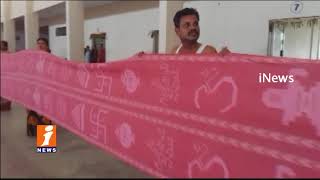 Pochampally Handloom Make Special shawl For khairatabad Ganesh | iNews