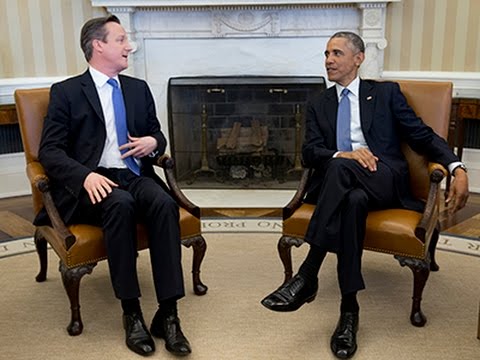 Raw- UK's Cameron Arrives at White House News Video