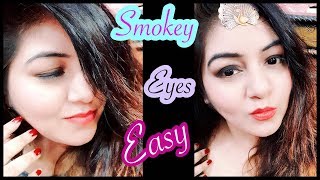 Diwali Makeup Tutorial | Easy Smokey Eye for Beginners Makeup (NO Brushes) JSuper Kaur