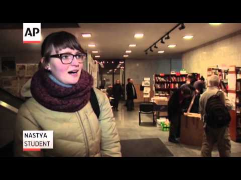 Ukraine 'library' an Escape From Tension News Video