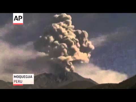 Raw- Erupting Volcanoes in Guatemala and Peru News Video