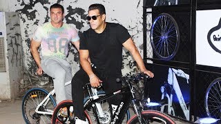 Salman Khan's GRAND ENTRY At Being Human E-Cycle Launch