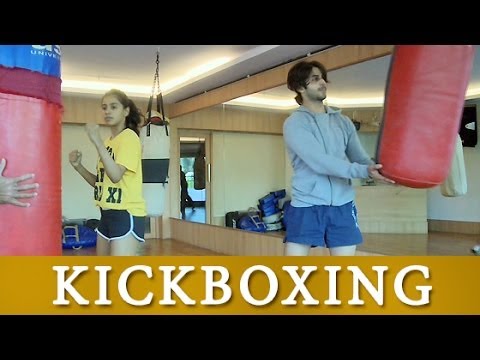 Combination On Bag Thrust Kick Self Defence Training Video Tutorial