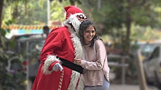 Santa Giving Hugs to Strangers and Sharing Love this Christmas 2017 | TamashaBera