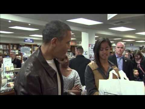 Raw: Obama Shops at Independent Bookstore News Video