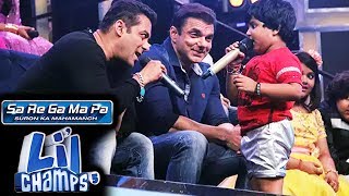 Salman And Sohail Had A BLAST With The Sa Re Ga Ma Pa L’il Champs - Tubelight Promotion