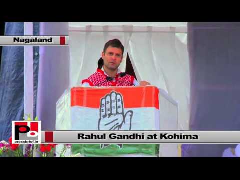 Rahul Gandhi at Nagaland - I am trying to bring peace and harmony in the state