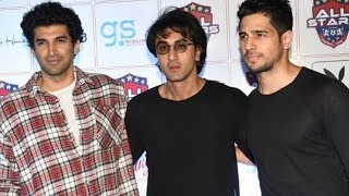 Ranbir Kapoor, Sidharth Malhotra, and Aditya Roy Kapur At All Stars Football Team Party