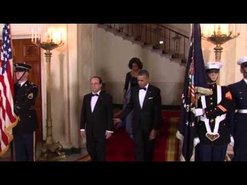 Obamas Warm Up to Hollande at State Dinner News Video