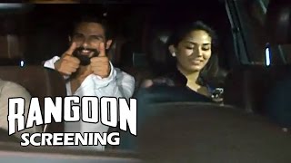 Shahid Kapooor & Mira Rajput At Rangoon Movie Screening