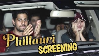 Alia Bhatt & Sidharth Malhotra Together At Phillauri Movie Screening