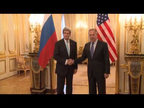 Raw- Kerry, Lavrov Meet for Ukraine Talks News Video