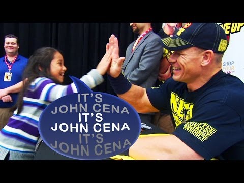 World's cutest John Cena fan suffers the world's cutest freak out -WWE Wrestling Video