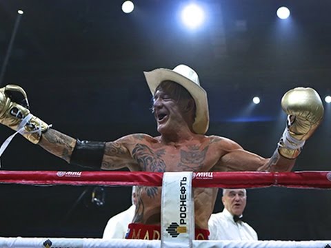 Mickey Rourke Wins Exhibition Bout in Moscow News Video