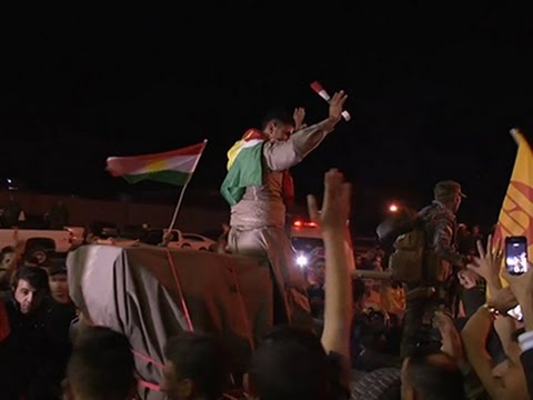 Raw- Kurdish Convoy Heading to Kobani News Video