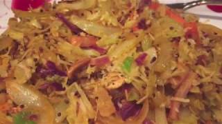 Curried Coleslaw Recipe 5 mins Side dish | Quick Healthy Sabji Idea
