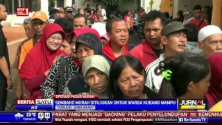Ribuan Warga Cianjur Antre Berjam-Jam Demi Sembako Murah