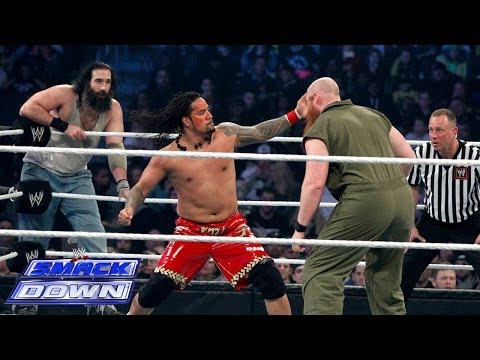 The Usos vs. Luke Harper & Erick Rowan- SmackDown, Jan. 10, 2014 -WWE Wrestling Video