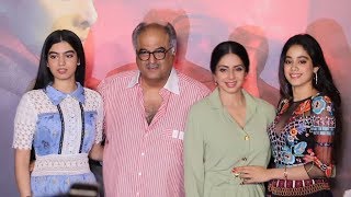 Sridevi With Daughters Jhanvi & Khushi At MOM Trailer Launch