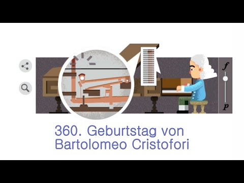 Erfinder des Pianos - who invented the piano - Bartolomeo Cristofori - Google Doodle