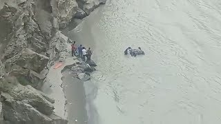 100 मीटर की ऊंचाई से सतलुज नदी में गिरी कार, दर्दनाक हादसे में एक ही मौत
